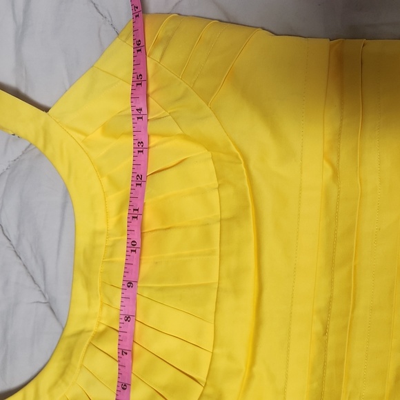 Calvin Klein Yellow Cocktail Dress, Size 6 - Picture 10 of 10